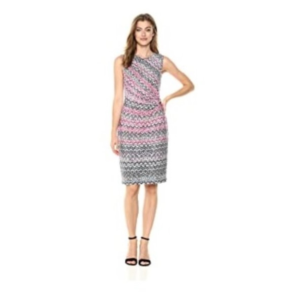 NIC+ZOE Mirage Print Side Twist Dress